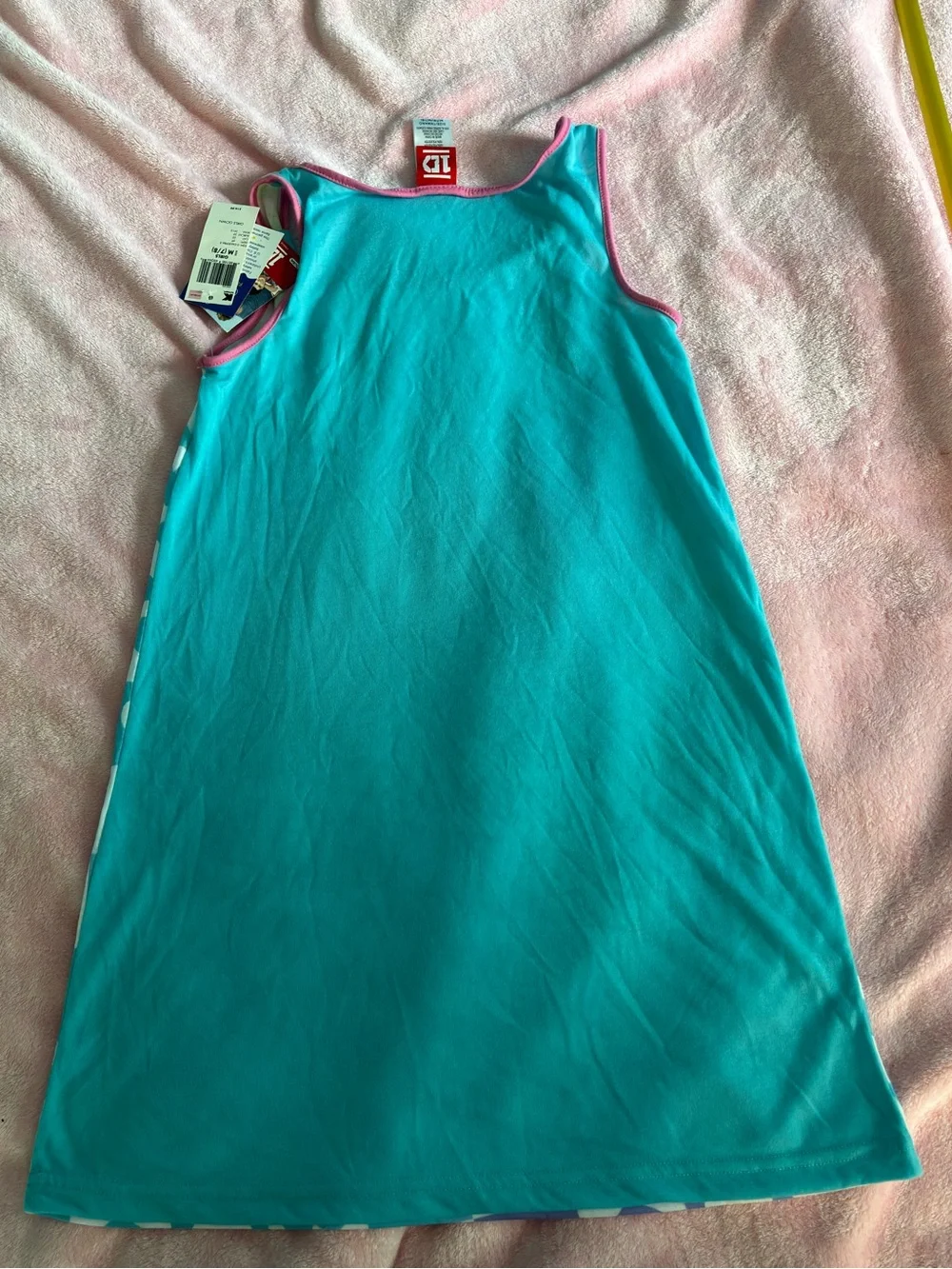 One Direction What Makes You Beautiful Blue Sleeveless Girls Night Gown Size 7/8